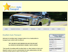 Tablet Screenshot of excellentautotransport.com